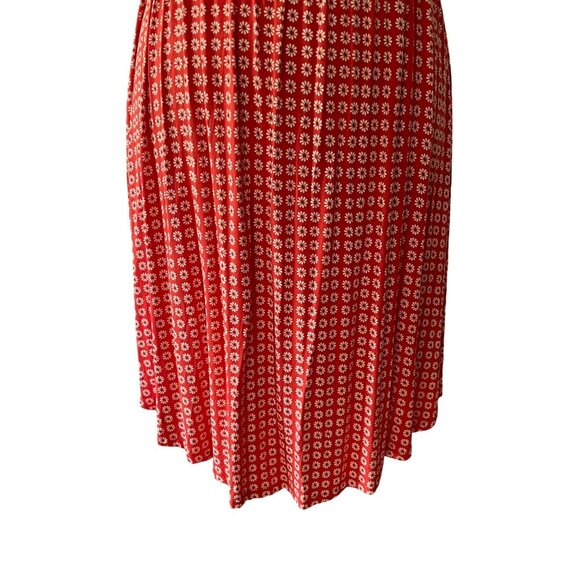 Maeve Anthropologie Size 1X Tangerine Orange Brianne Floral Cowl Neck Midi Dress - Picture 5 of 16